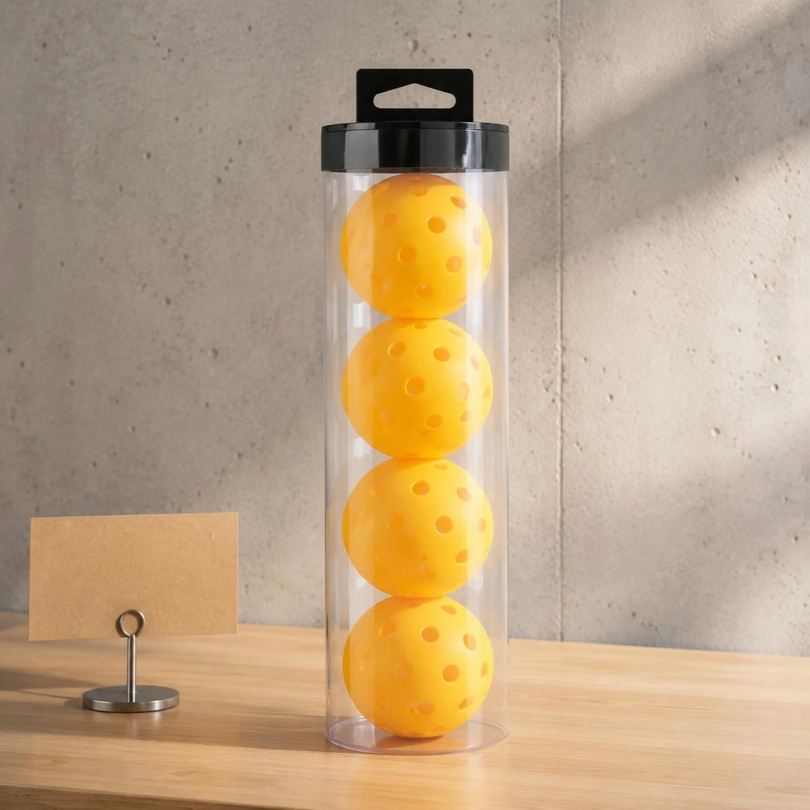 Clear Pickleball Tube Display Use Transparent Pickleball Container Portable Cylindrical Ball Storage Case for Sports Shops image 3