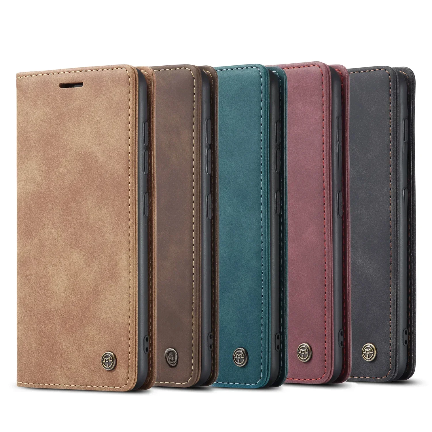 Biznesowe magnetyczne skórzane etui do Samsung Galaxy S25 Ultra S24 S23 S22 Plus A16 A26 A36 A56 A15 A34 A54 A55 A35 Flip Book Cover — zdjęcie produktu 7