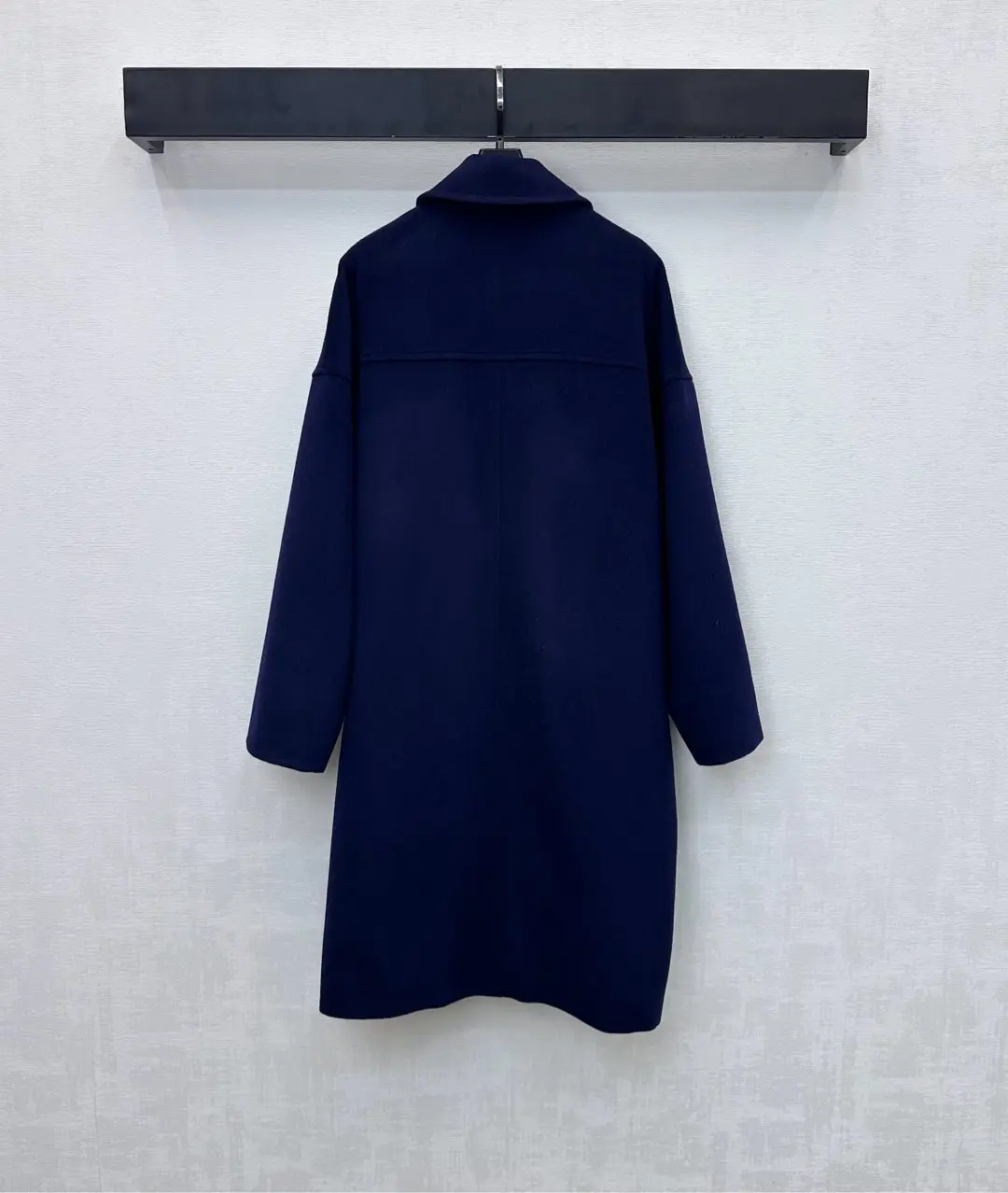 

2025 новый стиль, длинное шерстяное твидовое пальто с воротником, куртка 5D33