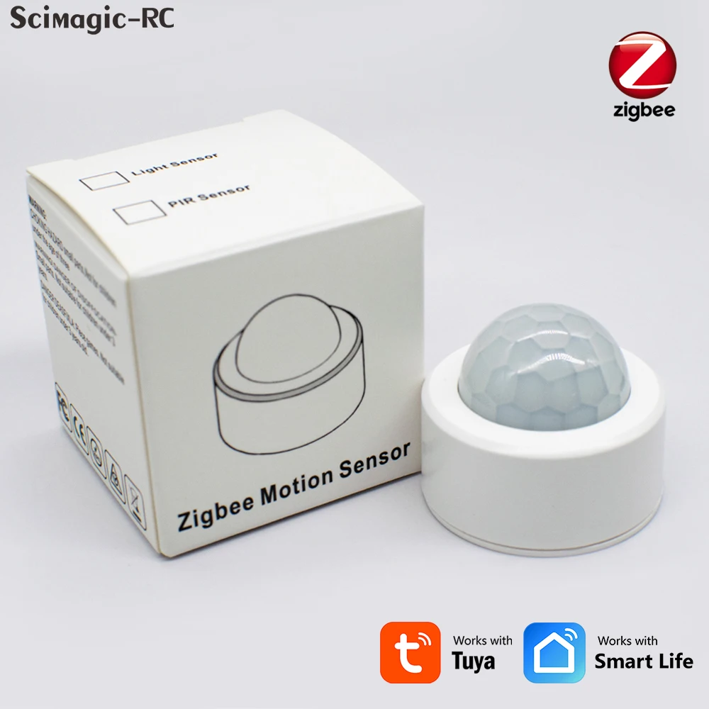 

1-20 шт. Tuya Zigbee PIR Motioin Монитор в реальном времени Сигнализация Smart Life Инфракрасный детектор человека 2MQTT Работа с концентратором шлюза Alexa Need
