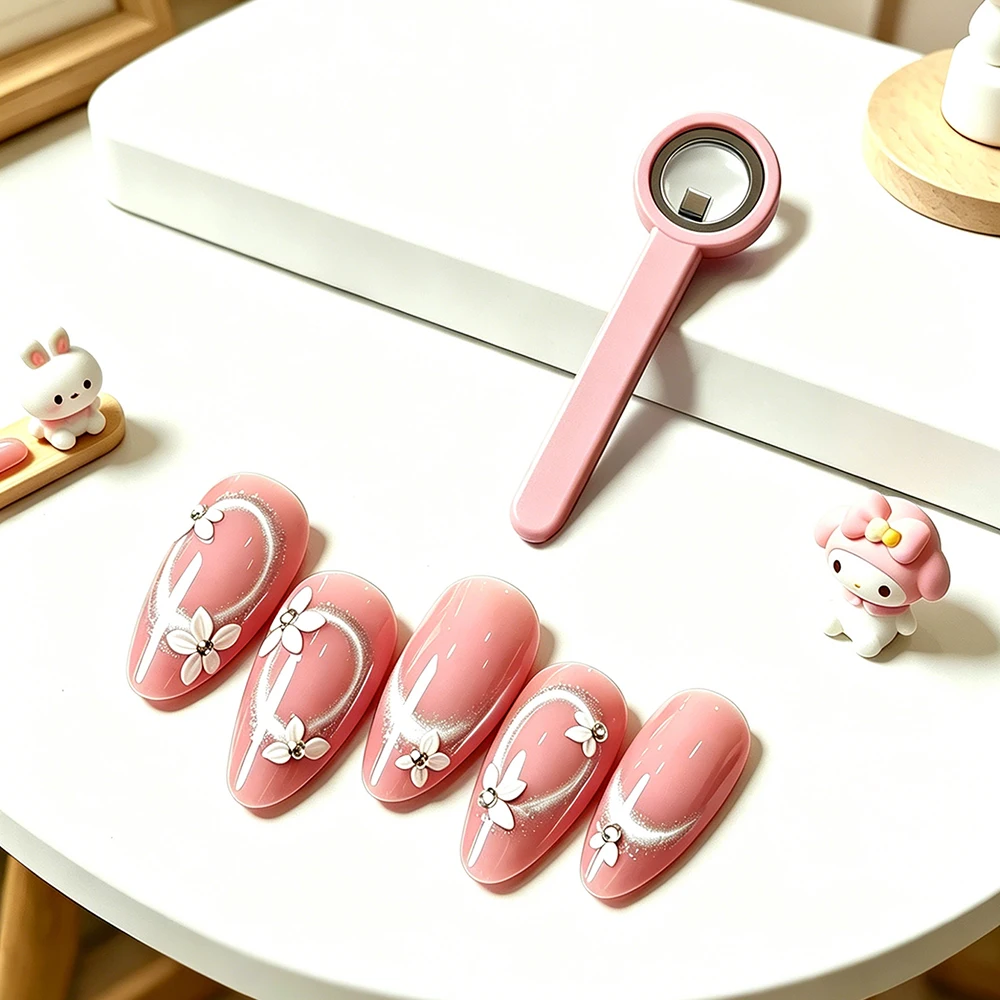 Klimonla Nagel-Katzenaugen-Magnetstab, stark magnetisch, Nagelkunst-Zubehör für hochwertigen Halo-Effekt, magnetisches Maniküre-Design-Werkzeug – Detail 7