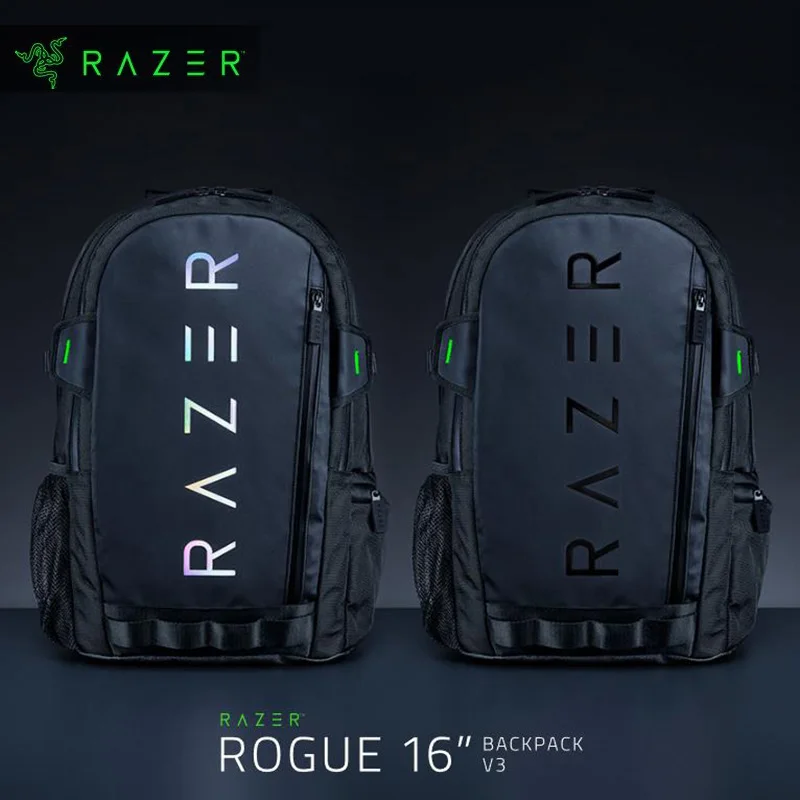 

Original Razer Rogue v3 16" Gaming Laptop Backpack Travel Carry On Computer Bag Ear and Water Resistant Fits 16 Inch Notebook