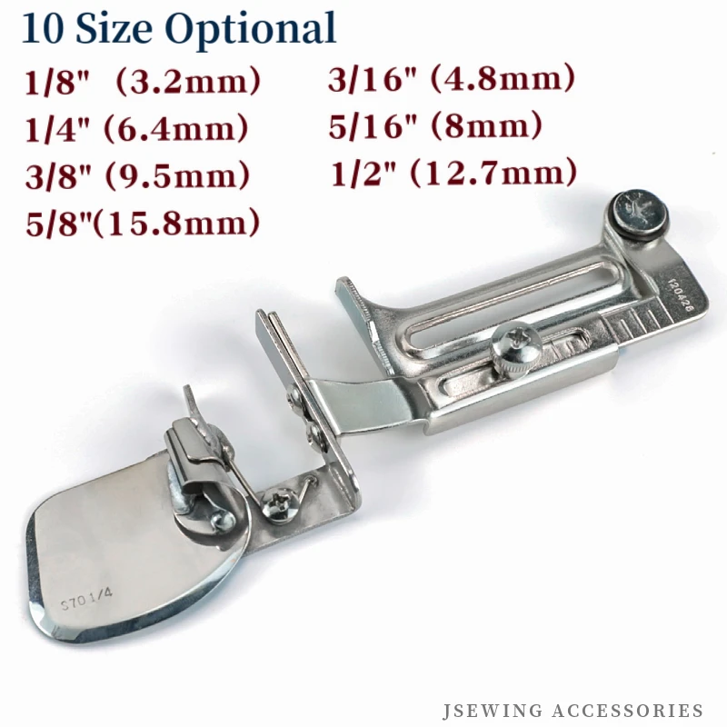 A70 (S70) Spring Type Swing Hemmer Fit Single Needle Lockstitch Sewing Machine Accessories Folder Binder DY204