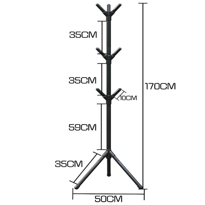 رف معطف قائم على الأرض من Taoduomi Sc12 منظمات معدنية قابلة للإزالة