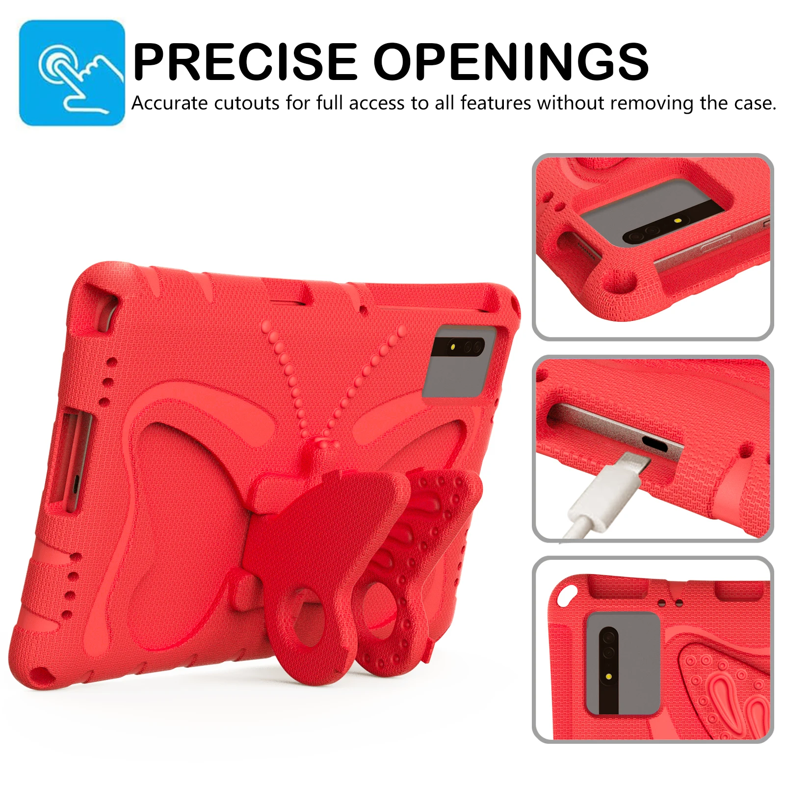Kids Case for Redmi 11inch Pad 2 2025/Pad SE 2023 Xiaomi PAD 5/6  PRO 11inch Light Weight/Shockproof/Drop Proof with Kickstand