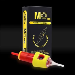 20PCS MO PRO Stainless Steel Cartridge Tattoo Needles Round Liner Membrane System Needles Regular Taper for Tattoo Machine Pen