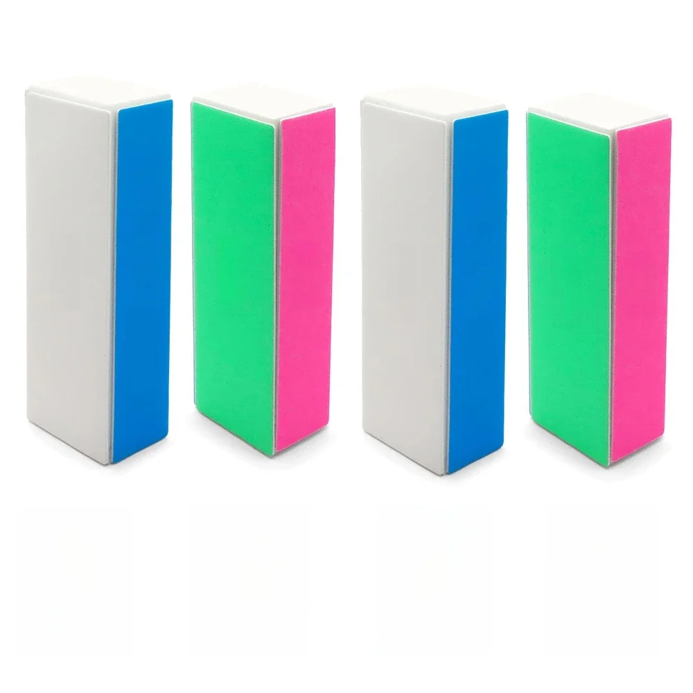 5/10 pièces bloc tampon à ongles 4 étapes bloc de polissage coloré brillant polissage lime à ongles manucure outils de ponçage Kit meuler les ongles naturels