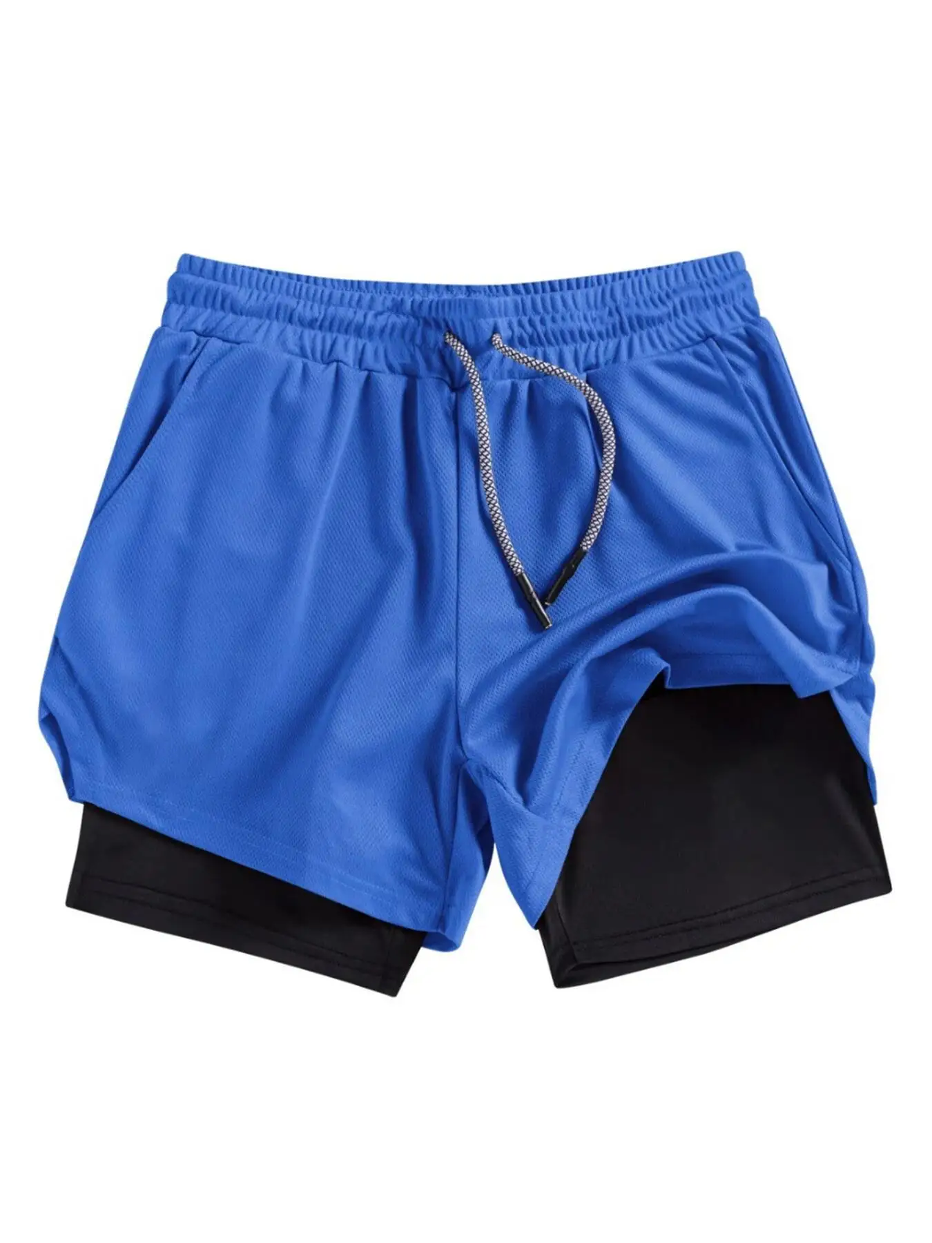Sommer-Herren-Shorts mit lustigem Grafikdruck, Lauf-, Fitness-, Gym- und Trainings-Sportshorts, schnelltrocknende Workout- und Jogging-Shorts, doppellagige Shorts für Herren – Detail 4
