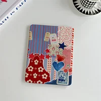 Funda protectora de flores de empalme creativo para Apple iPad Pro 2024 11 pulgadas 2025 Air 5/4 10,9 iPad 10 9,7 10,2/10,5 Mini 6/5