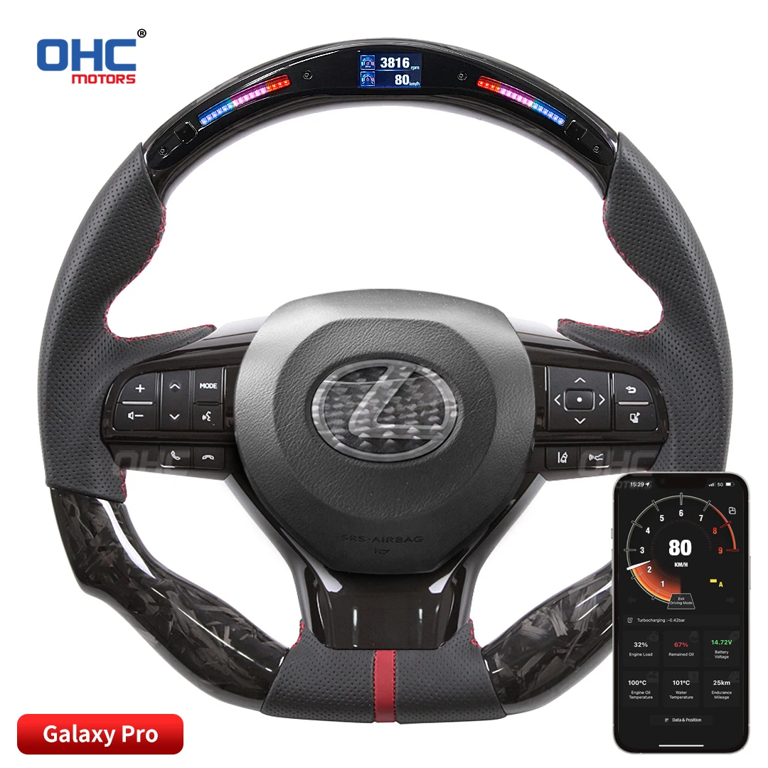 

OHC LED Steering Wheel Compatible for Lexus CT ES IS GS LS NX RX / ES200 ES300 ES350