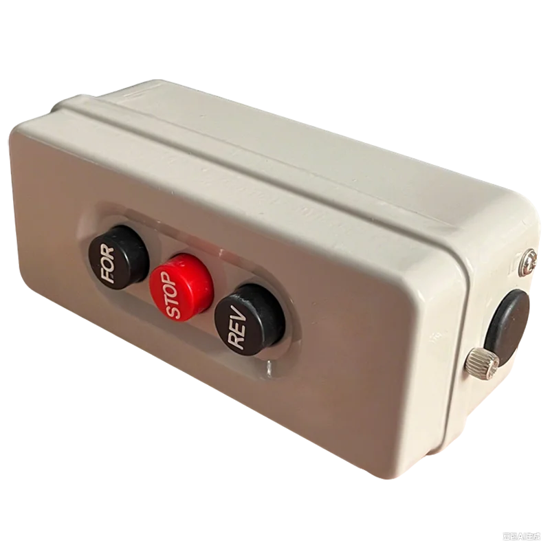 HA2-315B forward-reverse stop button switch for 380V three-phase motor with 2.2KW power for forward and reverse operation. BS315