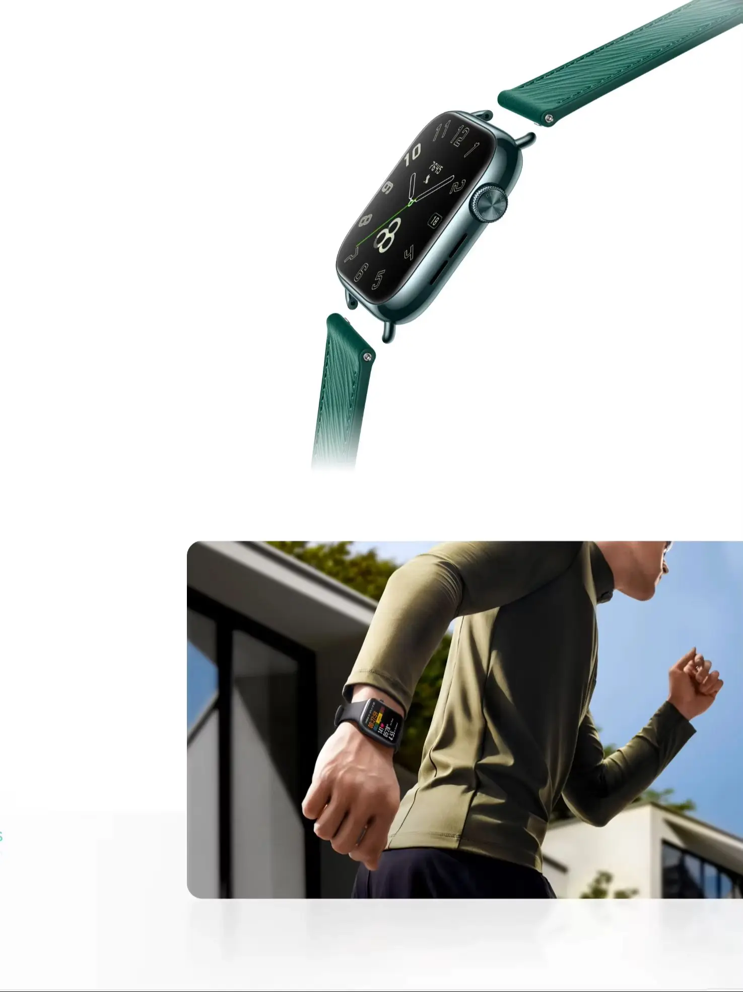 HONOR Watch 5 Global Version Smartwatch, 450 × 390 Pixel und 322 PPI, Abmessungen: 45,6 mm × 39,4 mm × 11 mm, 1,85-Zoll-Großdisplay, GPS-Unterstützung, IP68