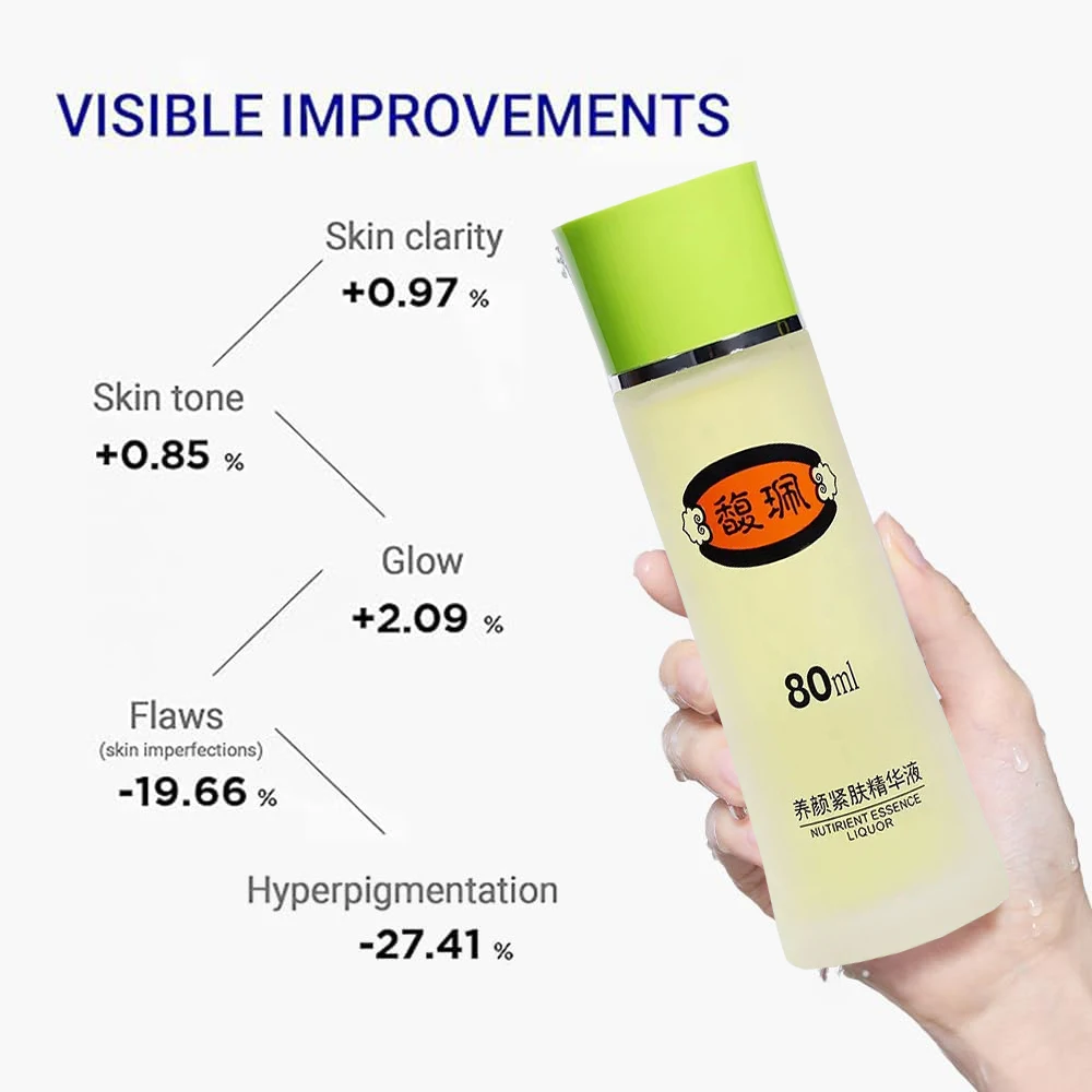 80ml Famous Chinese Brand 80ml Essence Face Serum Face Moisturizing Fade Fine Lines Brightening Face Care