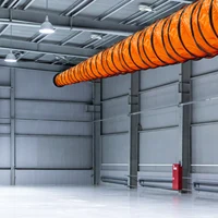 Tuyau de ventilation, longueur 5 m, tuyau de climatisation, tuyau spiralé flexible pour ventilateur de chantier, raccordement de chauffage (30 cm) 3