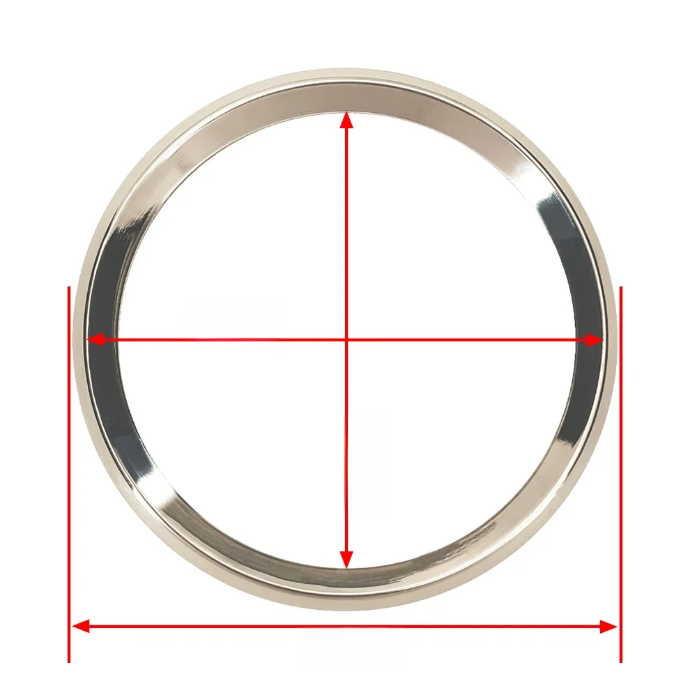 52mm 85mm srebrny lub czarny pierścień ze stali nierdzewnej do wskaźnika motocykla łodzi samochodowej — zdjęcie 2