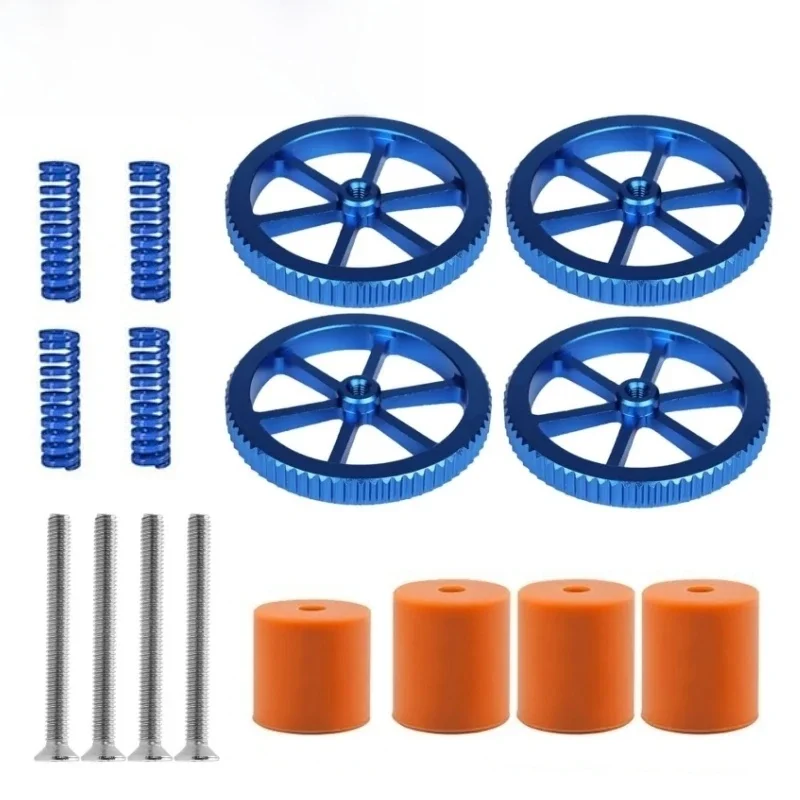 Metalowe pokrętła poziomowania Creality ze sprężynami gorącego łóżka do drukarek 3D Ender 3/3 Pro/3 V2 Ender 5/5 Plus/Pro CR-10 CR10S/10S Pro/20 — zdjęcie produktu 7
