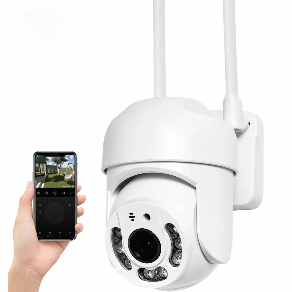 Tuya 4mp Ptz Wifi Netwerkcamera Beveiliging Buiten Ip66 Waterdicht 5G Dual-Band Camera Home Videobewaking - afbeelding 2