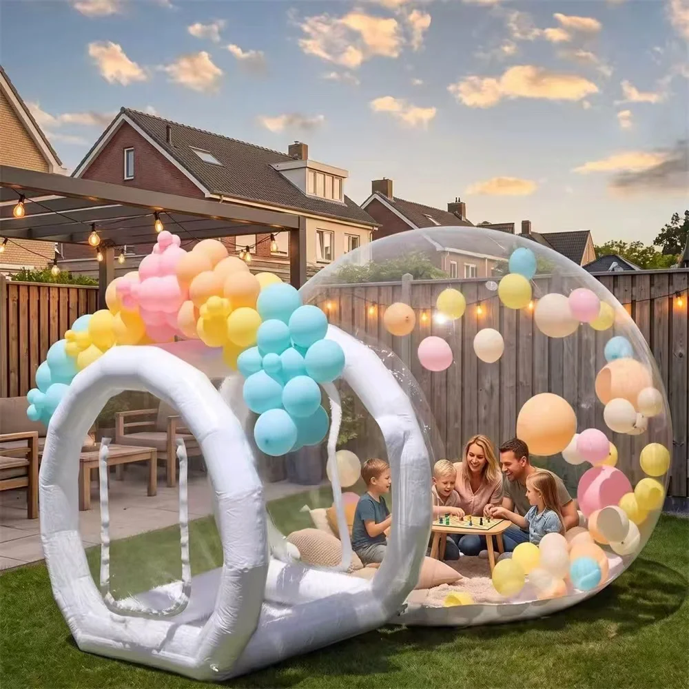 Exclusieve opblaasbare bubbelhuis voor bruiloften, snel op te zetten buiten evenementen schuilplaats, transparante opblaasbare bubbeltent, romantische bruiloft decoratie bubbelhuis voor buiten voor