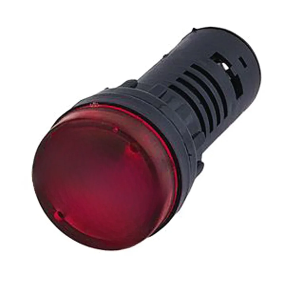 1pc AD16-22SM 12V 24V 110V 220V 380V 22mm Flash Signal lumineux rouge LED actif Buzzer bip indicateur d'alarme rouge vert jaune noir