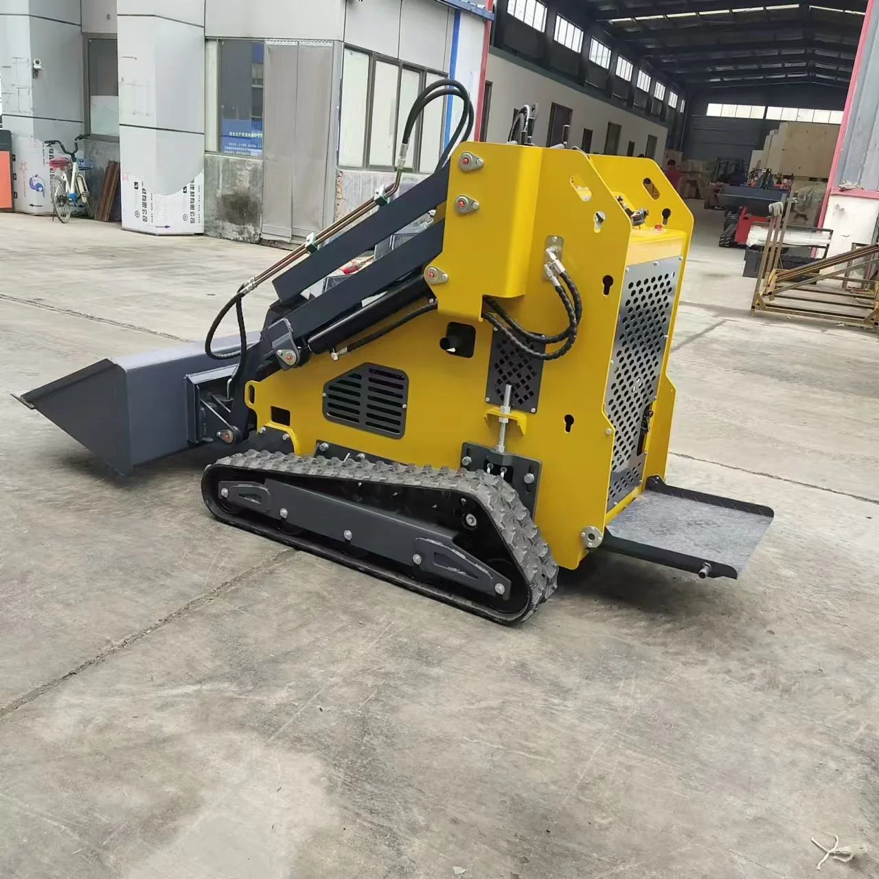 Custom Factory Direct Mini Skid Steer Loader Diesel/Petrol Brand New Mini Track/Wheel Skid Steer Loader For Sale