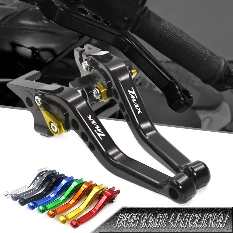 Leviers de frein et d'embrayage courts, accessoires de moto adaptés pour TMAX 530 TMAX530 SX DX 2012-2019 TMAX 560 2020 2021 Tech max