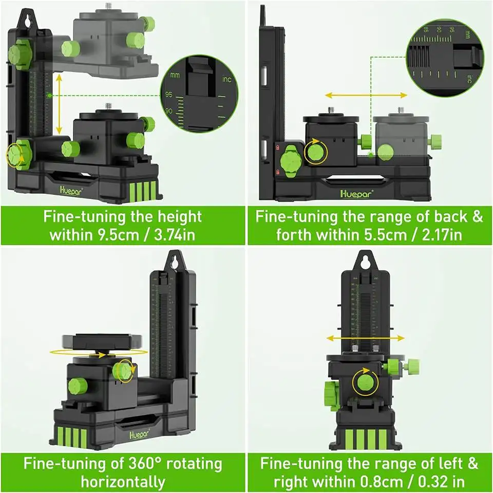 Huepar Pivoting 360 Degree Adjustable Base Pv11+ 1/4\