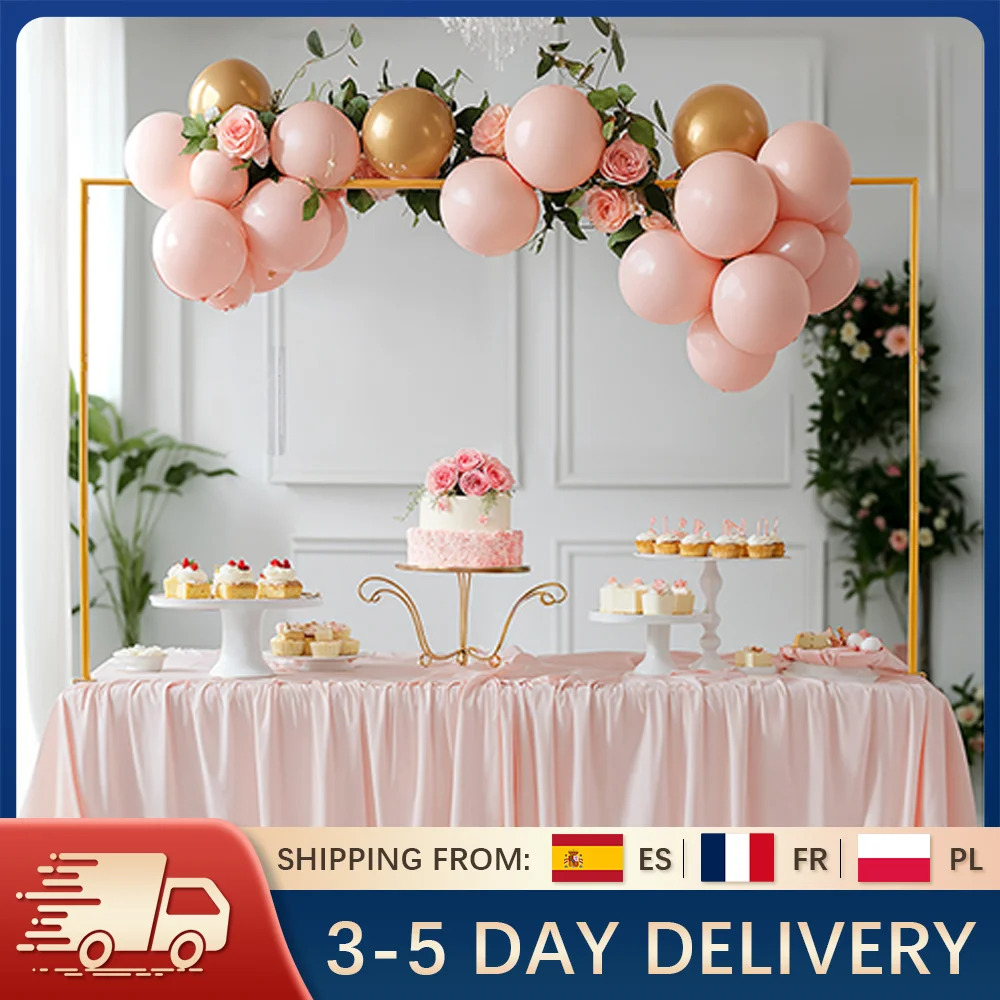 Support de tige de Table avec pinces, arc de Table en métal doré évolutif pour mariage, anniversaire, fête de noël, ballon, décoration florale