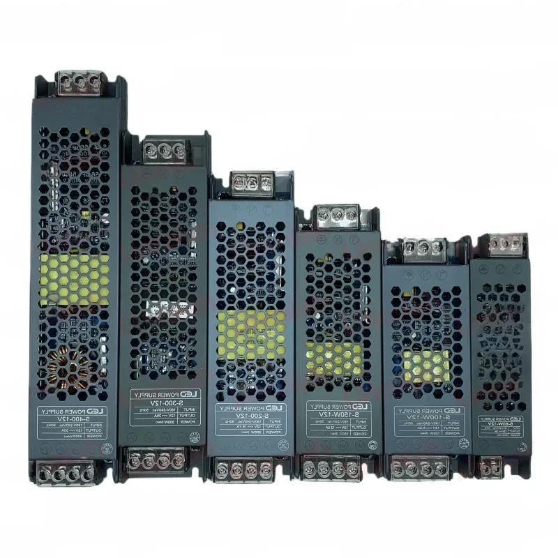 Adaptador de Alimentação LED, Transformadores de Iluminação Mute, Driver de Luz, DC 12V, 24V, AC