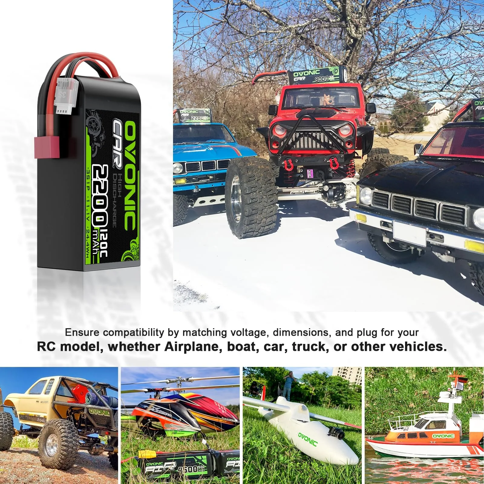 Аккумулятор OVONIC 3S Short Li – обзор и цена Rc Hobby Grade Truck