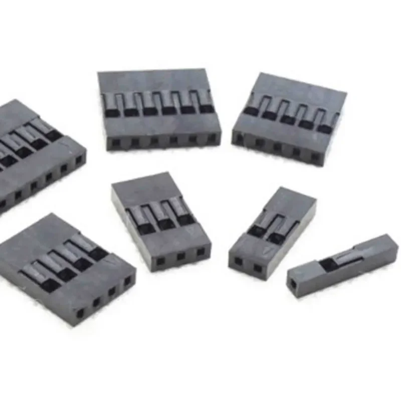50szt 2.54mm Złącze Dupont Męskie/żeńskie Wtyczka kablowa 2/3/4/5 Pin Electrical Pin Jumper Header Zestaw złączy przewodów obudowy — zdjęcie 2