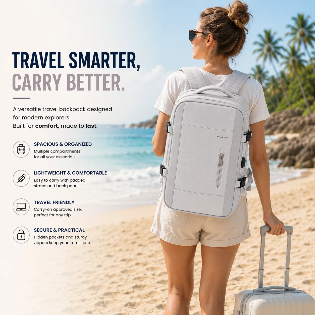 Expandable Travel Laptop Backpack 7