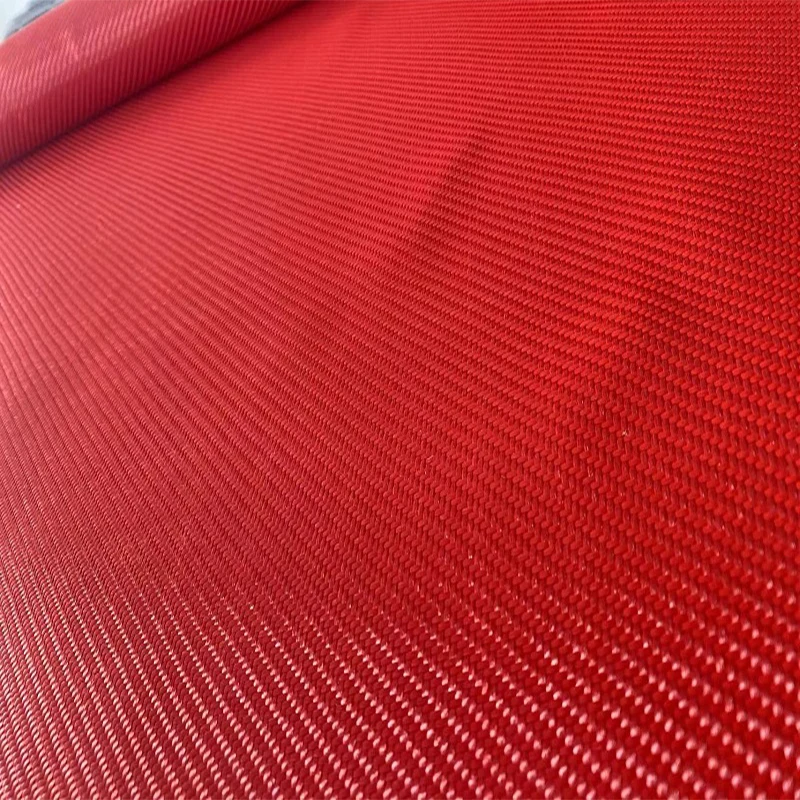 Kafu KFA240H red Kevlar fabric 1500D 240g aramid fiber cloth DIY interior decoration fabric for automobile and motorcycle