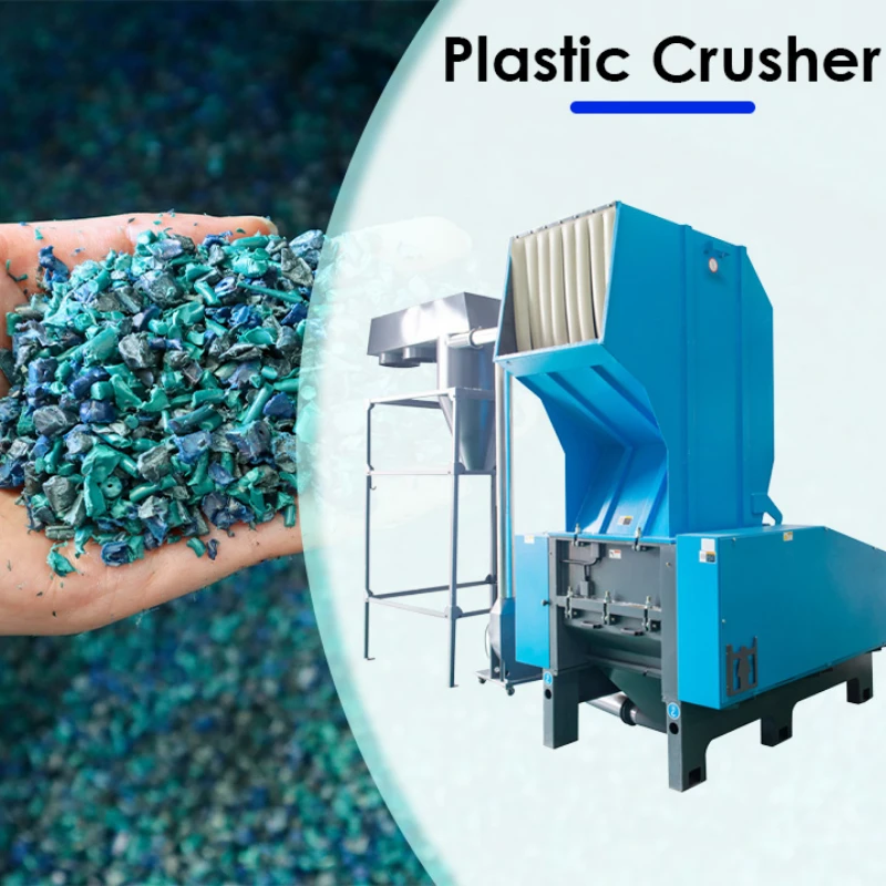 Pet Bottle Crusher Machine Crusher Shell Wood Crusher Plastic Recycling Machinery Defective Plastic Products Extruding Machines