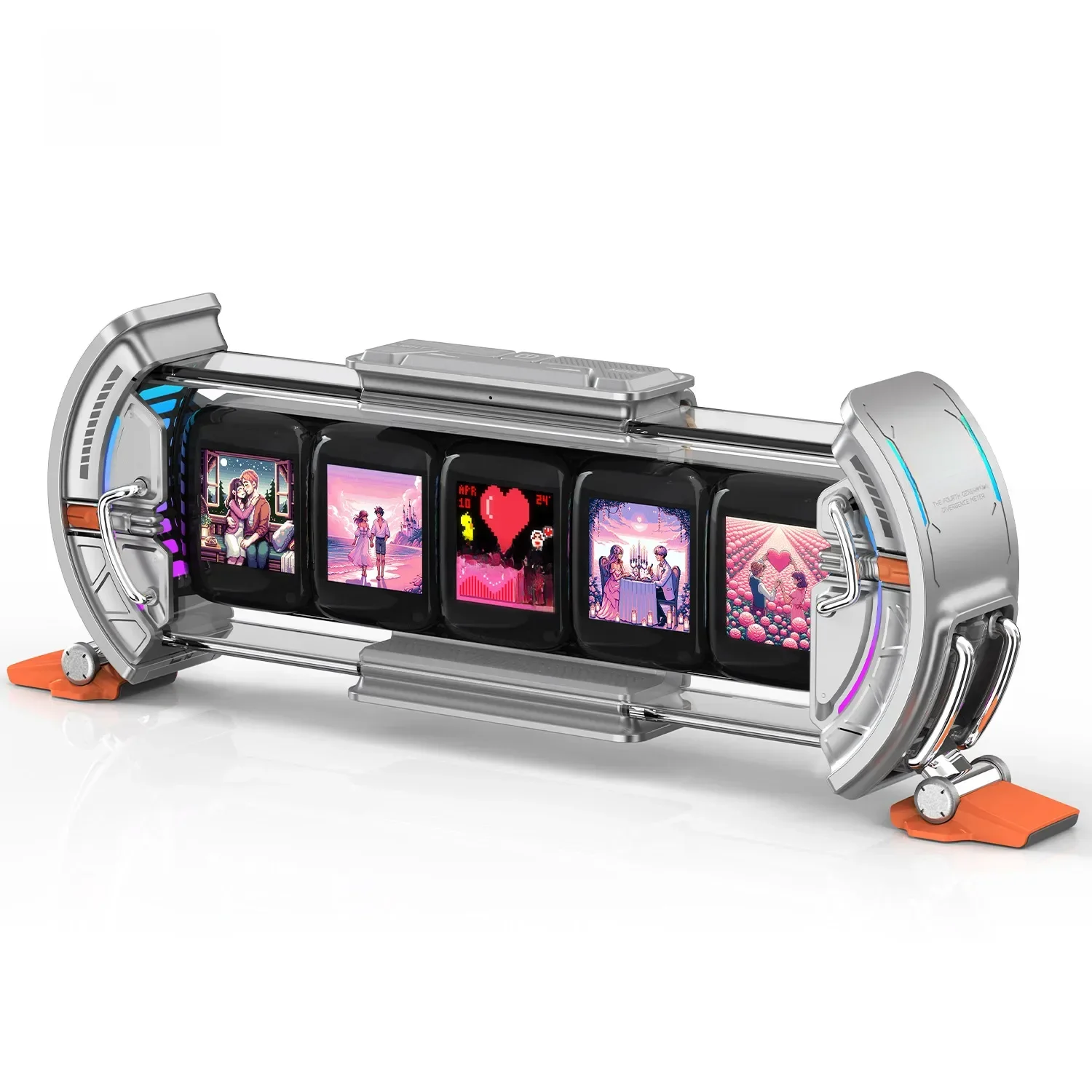 Divoom Times Gate - Cyberpunk Gaming Setup Zegar cyfrowy z inteligentną aplikacją Sterowanie WiFi Connect Wyświetlacz LED RGB Spersonalizowany prezent — zdjęcie 2