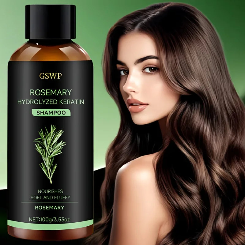 

Шампунь GSWP с розмарином и растворимым кератином, оставляет волосы чистыми и без жирного блеска, очищает, увлажняет и питает. 100 г.