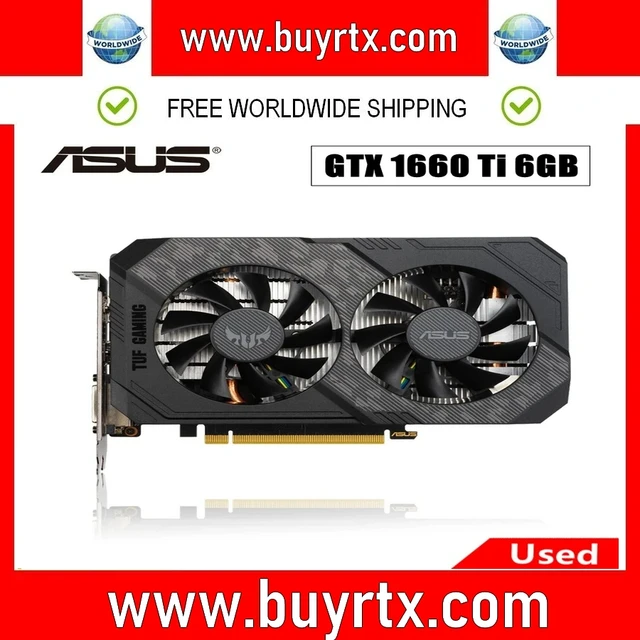 Placa de fashion video asus gtx 1660 6gb gddr5 tuf oc