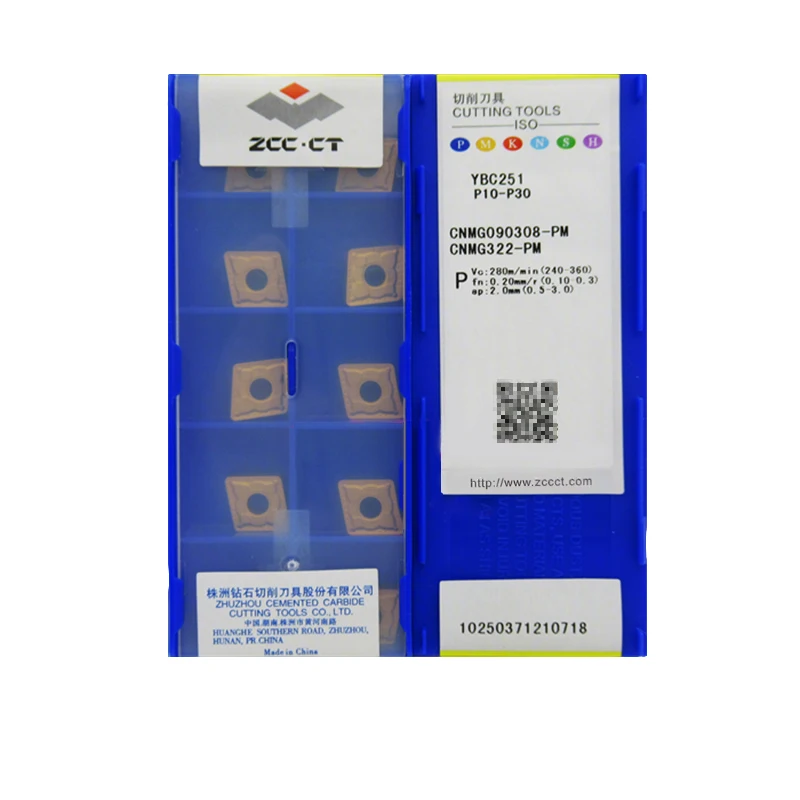 ZCCCT CNMG090304 ZCC CNMG 090304 ZCC.CT CNMG090308 CNMG 090308 SF EF PM تحول كربيد إدراج مخرطة CNC شفرات القاطع بت