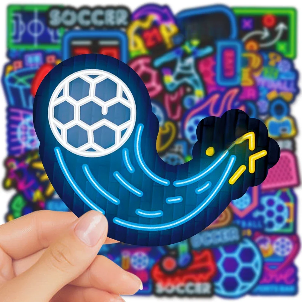 AliExpress Bandai 10/30/50pcs Cute Neon Style Football Stickers Soccer Game Cartoon Decals DIY Phone Laptop Luggage Skateboard Bike Graffiti Toys