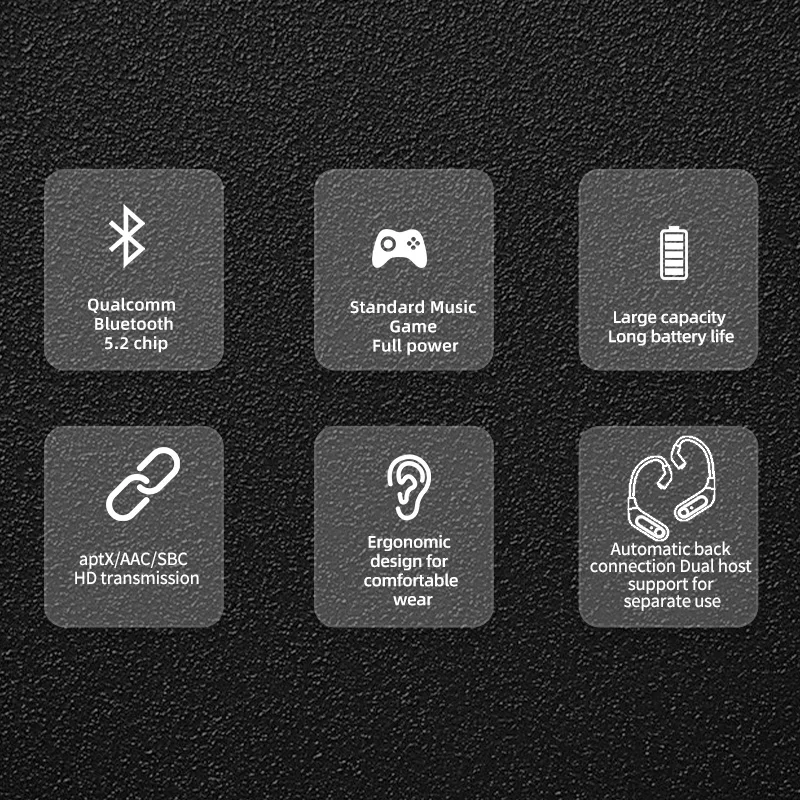 KZ AZ15 Upgrade cuffie Wireless Bluetooth-compatibile 5.2 cavo gancio per l'orecchio Wireless connettore PIN B/C con custodia di ricarica