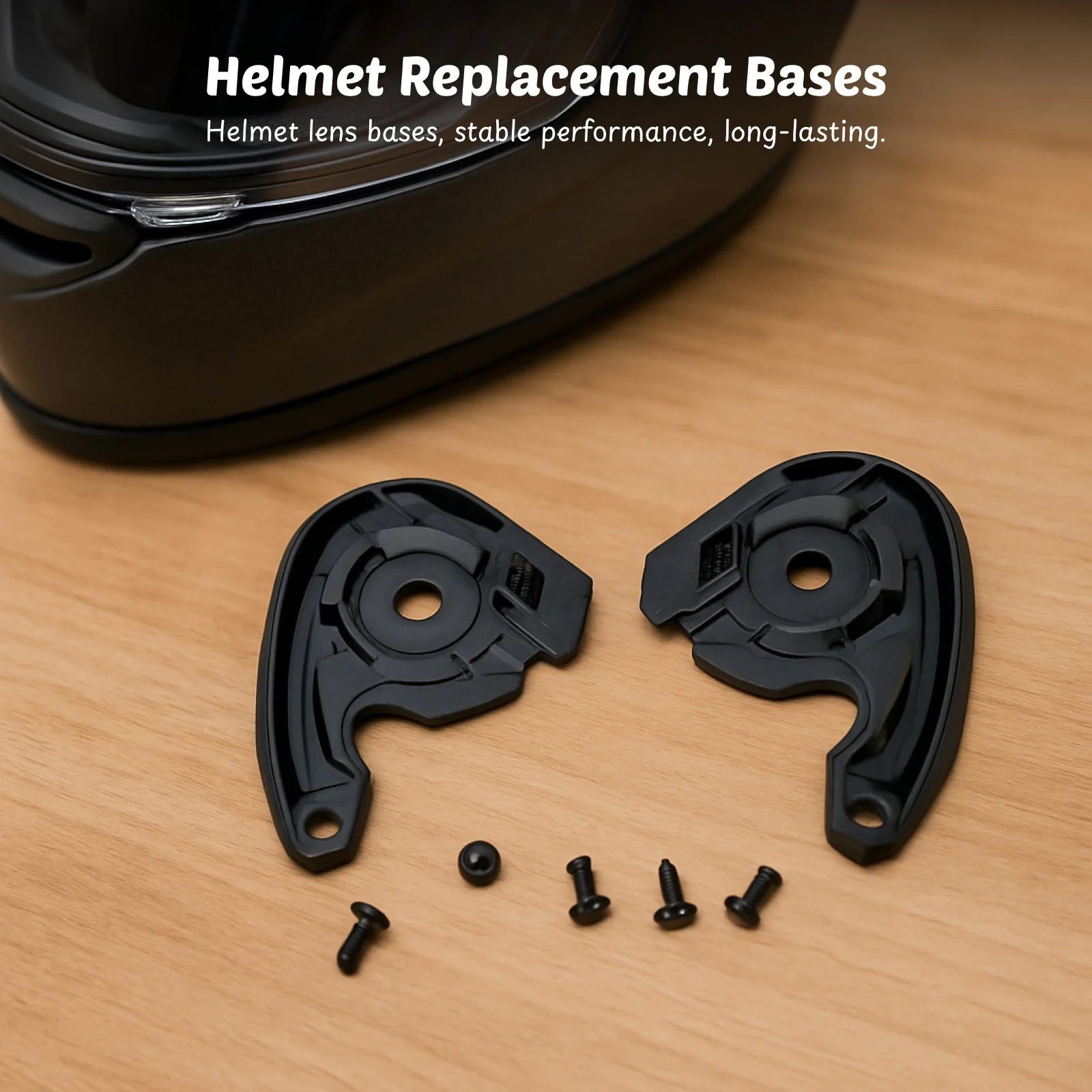 

2 шт. основания для мотоциклетного шлема, высокопроизводительные прочные аксессуары, простая установка, сменные основания для козырька для Hjc C10