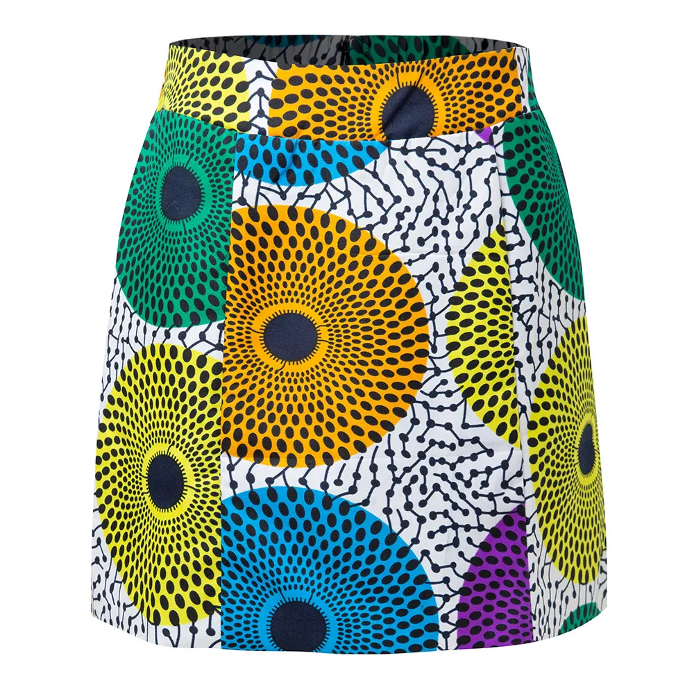 

High Quality African Women Mini skirt African Sexy Dresses Ankara Print Short Skirt African Clothes For Women