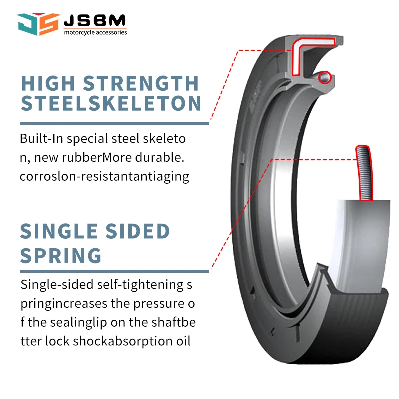 JSBM Engine Crank Bearing Left Right Crankshaft Oil Seal For Suzuki Address V100 AG100 CE11A CE13A Moped Pulley Side Oil Seal