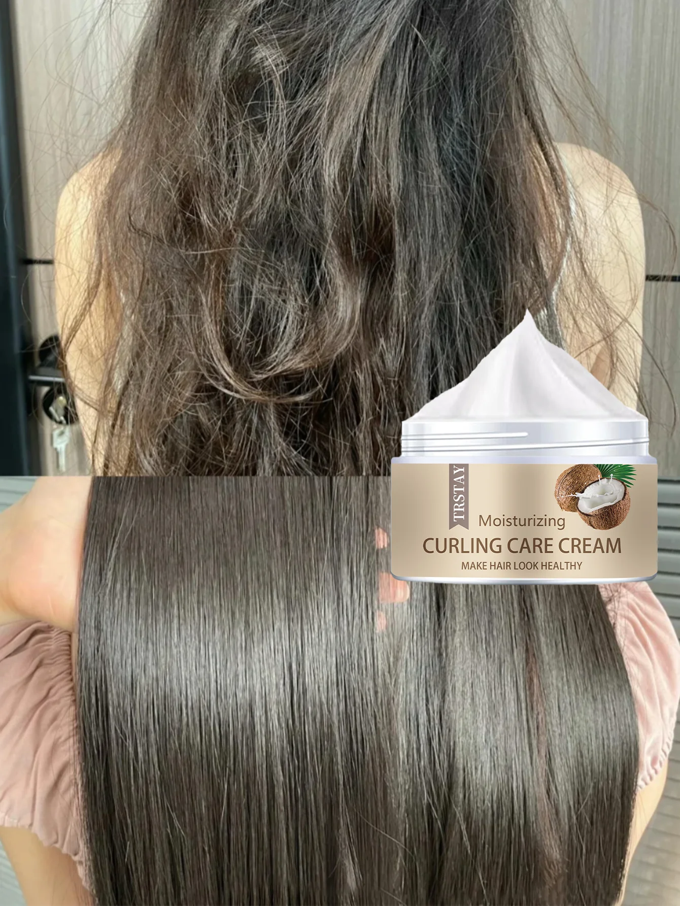 Moisturizing Hair Treatment for Dry Damaged Hair Deep Hydration Repair Nourishing Care Smoothing Frizz Control Strengthening Spl - Image 5