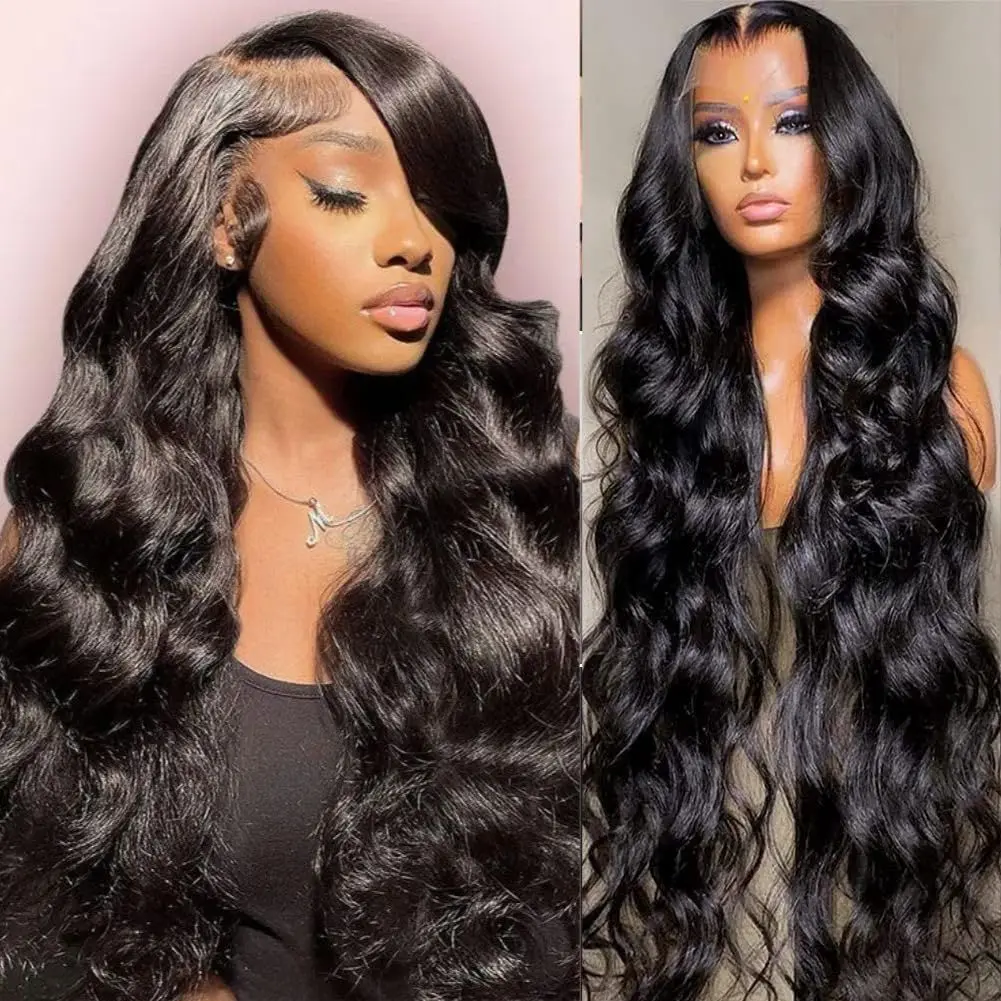 200 Dichte 13x4 Body Wave Lace Frontal Perücken Echthaar 13x6 Lace Front Echthaar Perücke brasilia nische Haars pitze Verschluss Perücke für Frauen