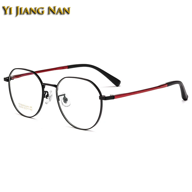 

Women Round Fashion Light Titanium Alloy Optical Prescription Glasses Frame Hight Quality Eyewear Men Eyeglasses Spectacles