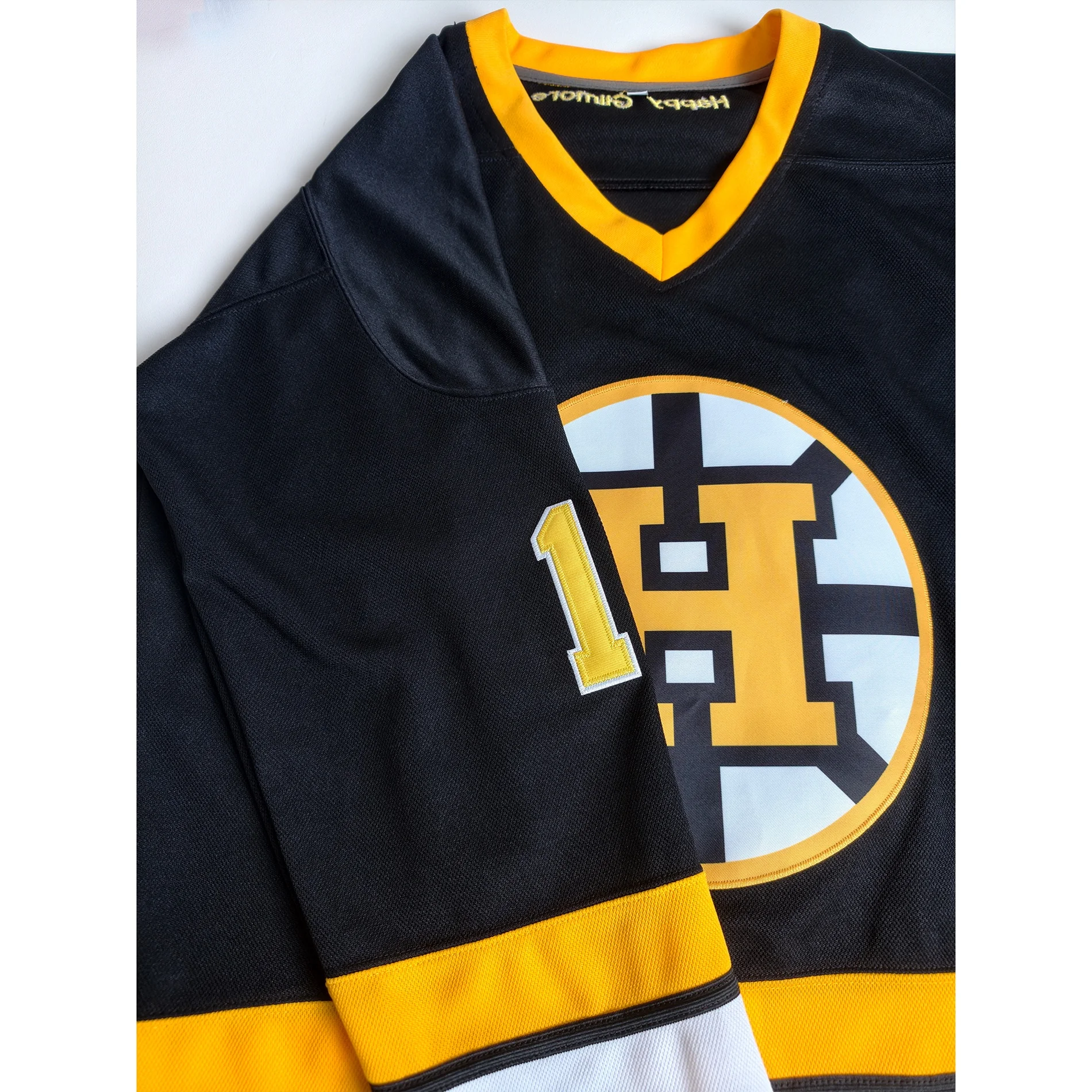 Men's #18 ‘Gilmore’ Adam Sandler 1996 Movie Hockey Jersey,Makes Its Debut Happy Gilmore, Letter Embroidered Game Training Pullover