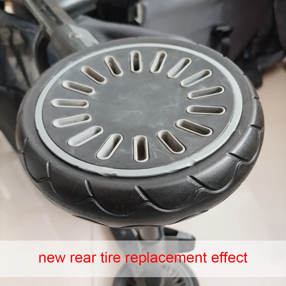 Wheel Tire For Easy Walker XS/Mini XS/Buggy XS Rear Wheel Tyre Cover All Terrain With Tread DIY Replace Baby Buggy Accessories
