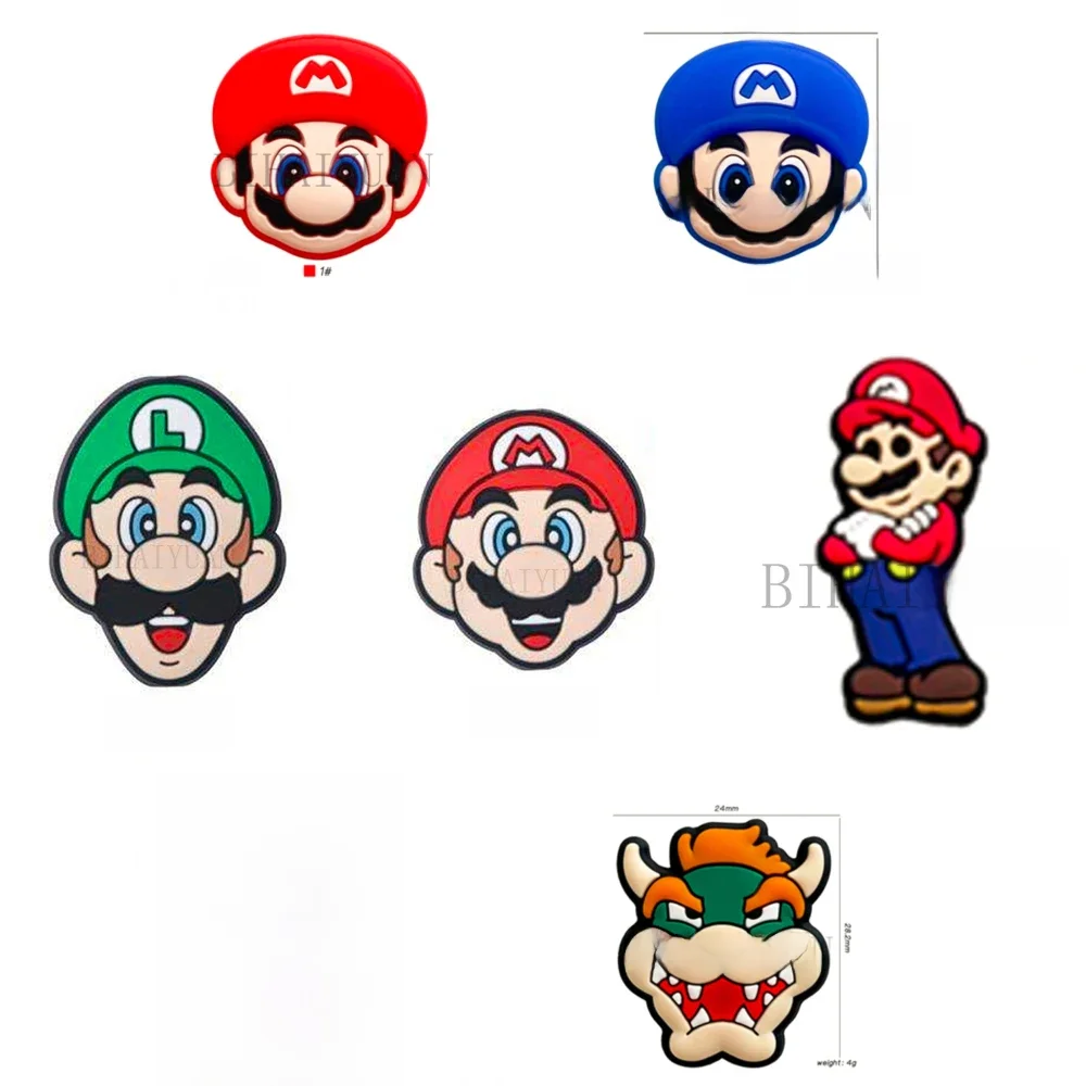 Anneau de dentition en Silicone focal super mario, 10 pièces, perles de qualité alimentaire pour stylo, chaîne de sucette
