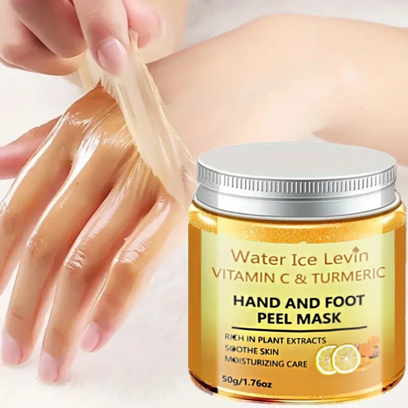 Vitamin C Turmeric Hand Foot Wax Mask Cleansing Smoothing Repair Brightening Exfoliating Anti Dry Hand Foot Care Mask