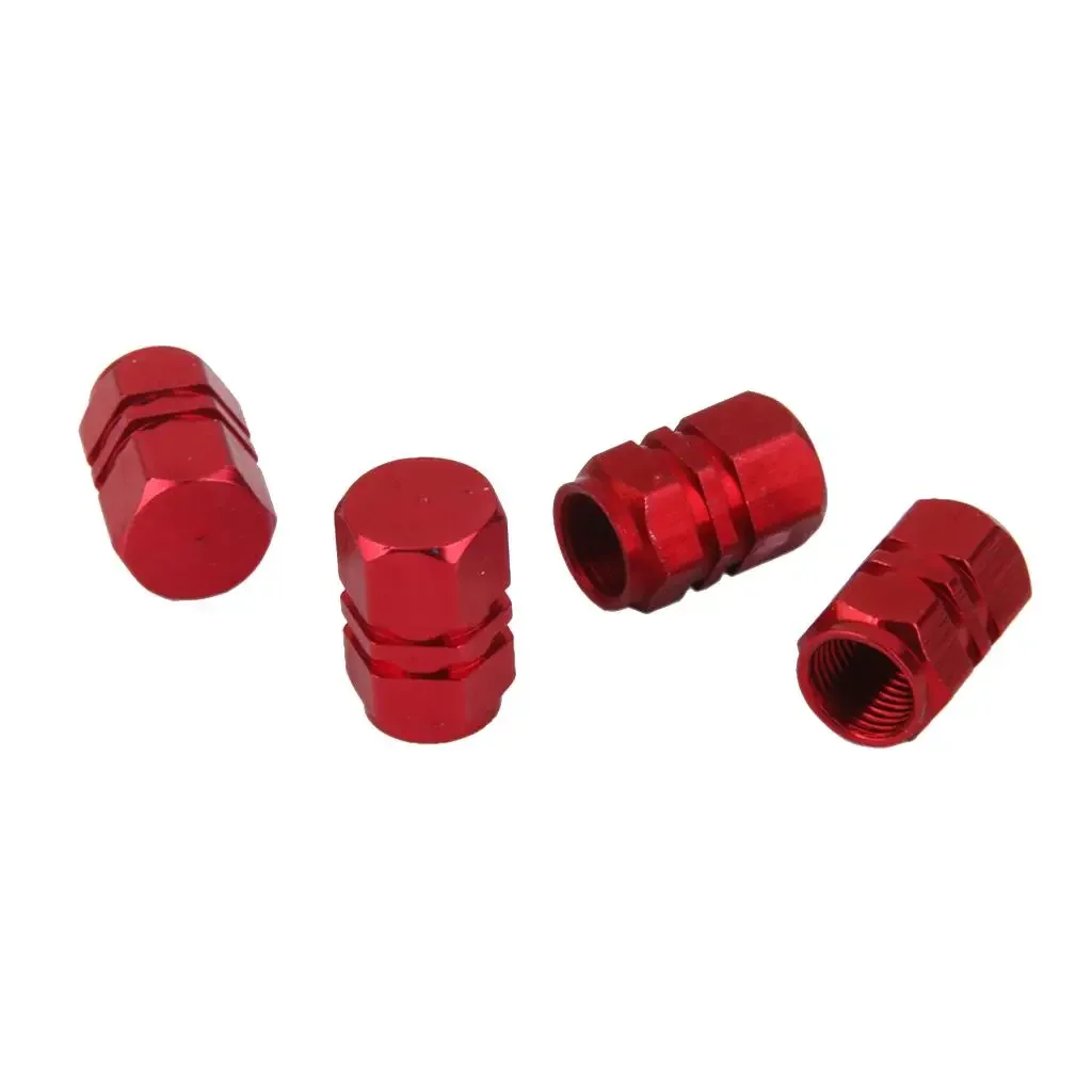 AliExpress 4 Pieces Aluminum Tire Wheel Rims Tire Valve Stem Caps Car Truck Vehicles Motorcycle Bike Chrome Red